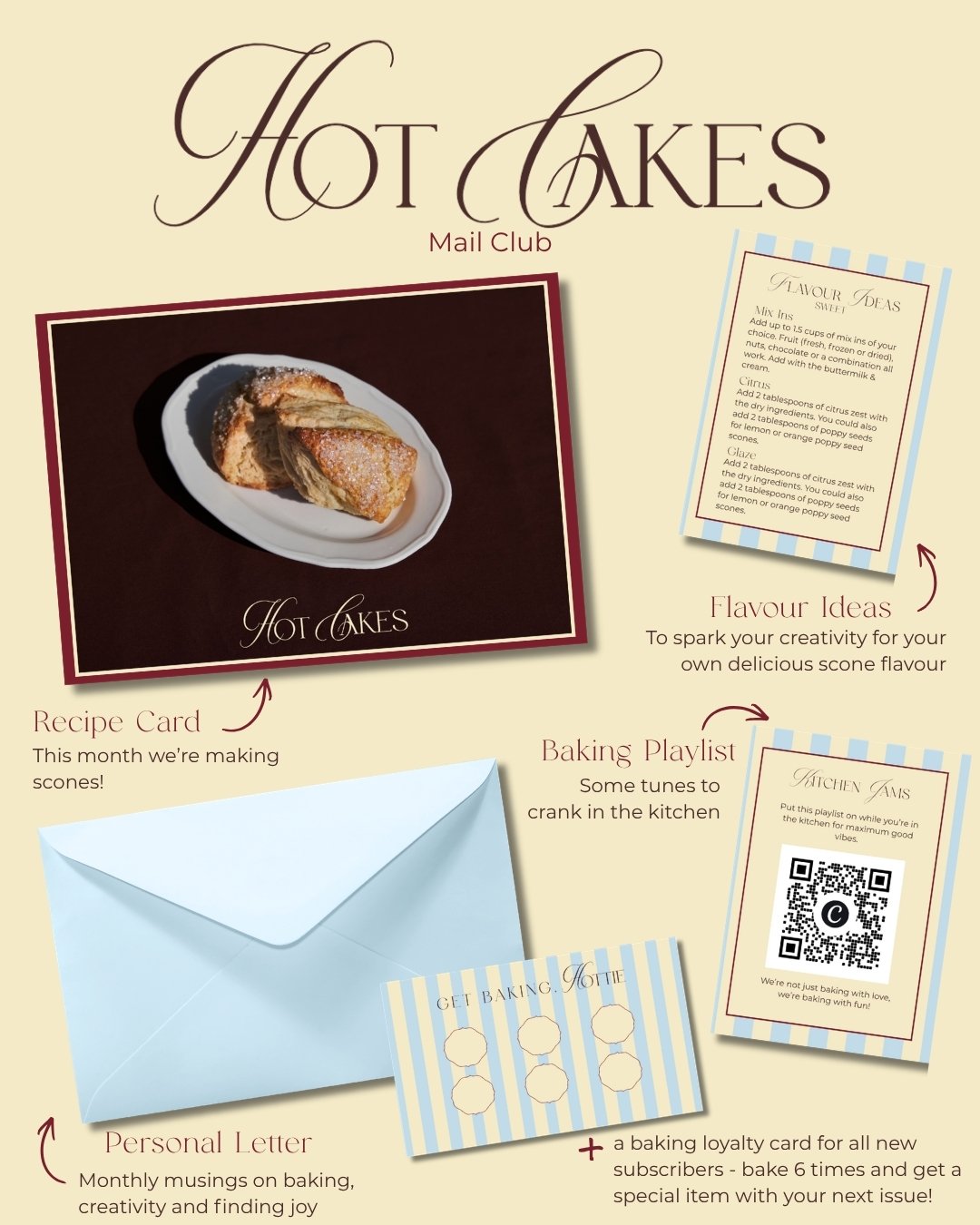Hot Cakes Club - a monthly recipe mail club